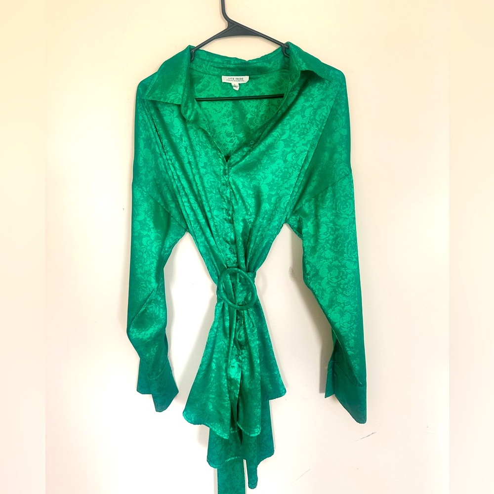 12th tribe button up dress mini